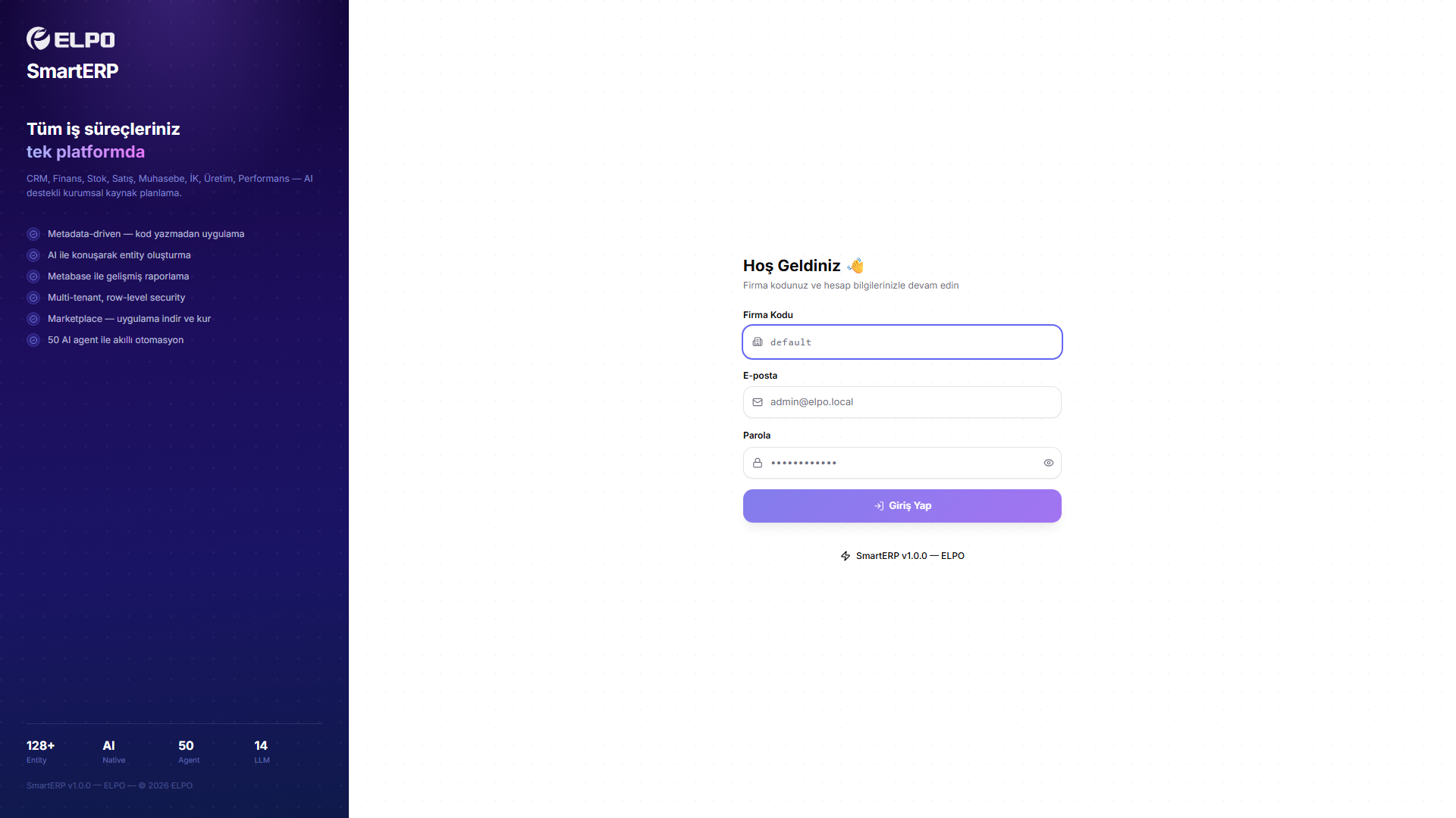 SmartERP Login